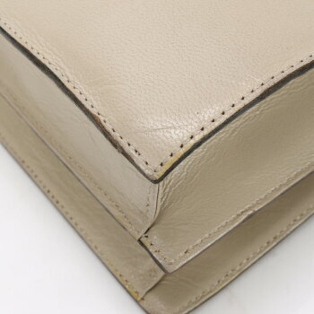 Yves Saint Laurent YSL Beige Tan lizard leather shoulder bag tote handbag ELM - Picture 11 of 14